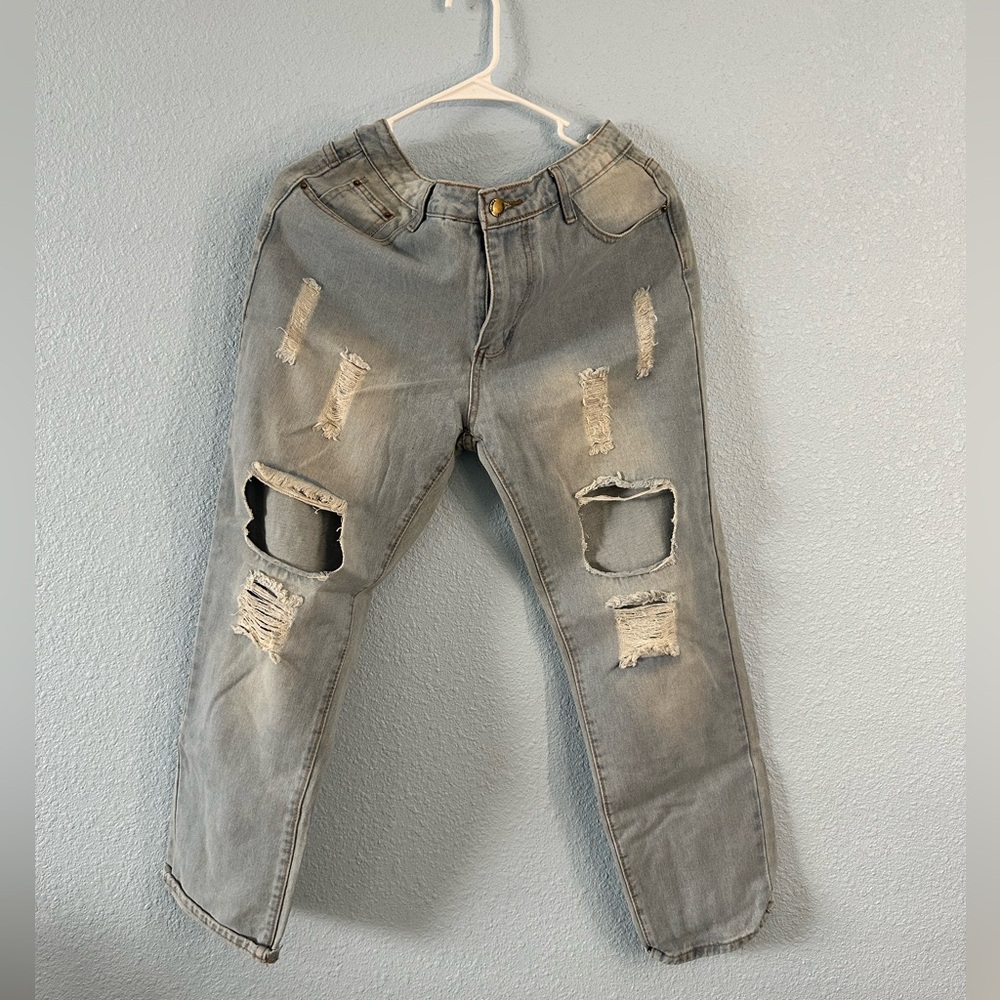 Light Blue Ripped Jeans